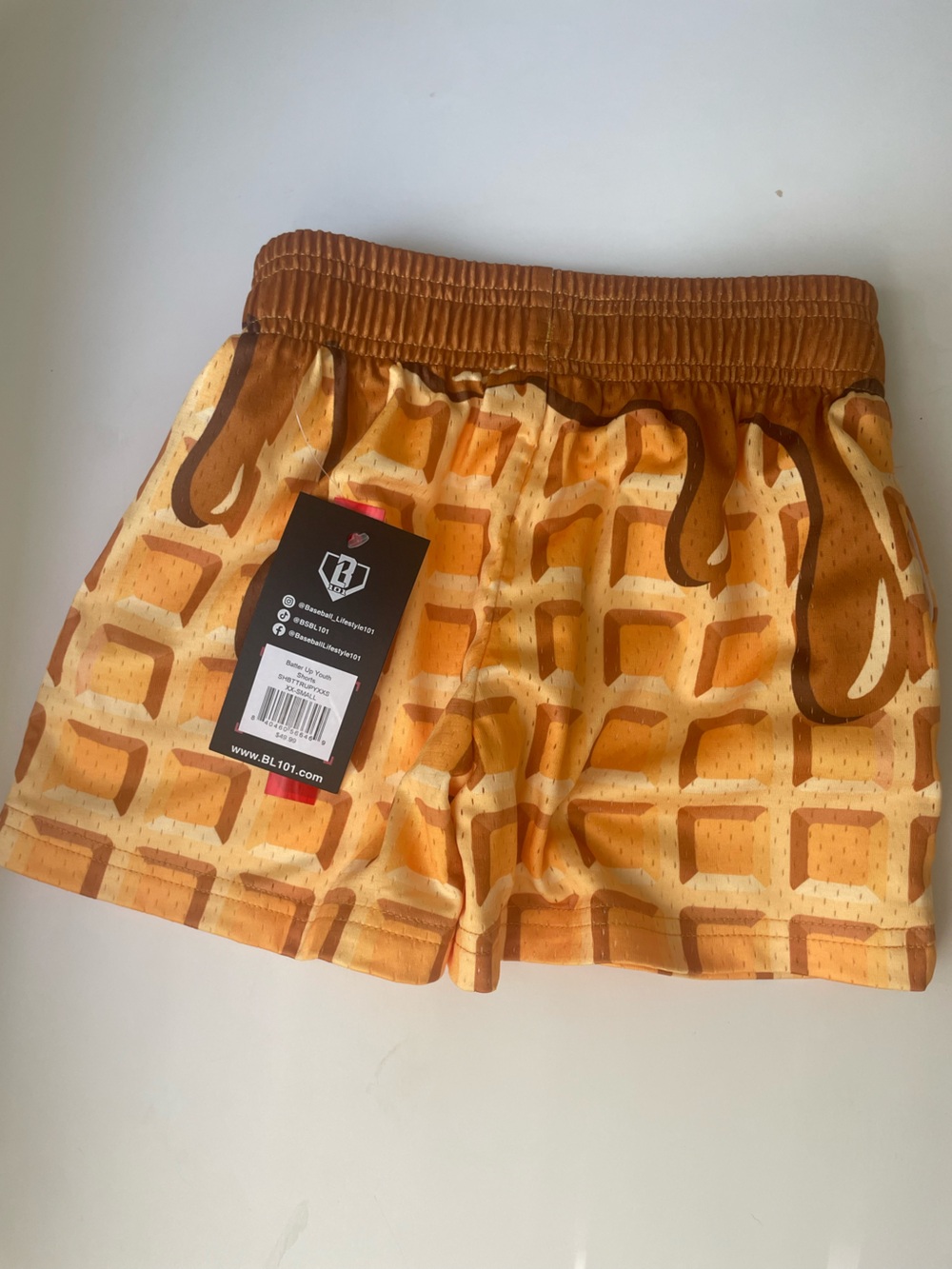 NEW SOLD OUT Baseball lifestyle 101 batter up waffle shorts size XXS - Picture 6 of 6